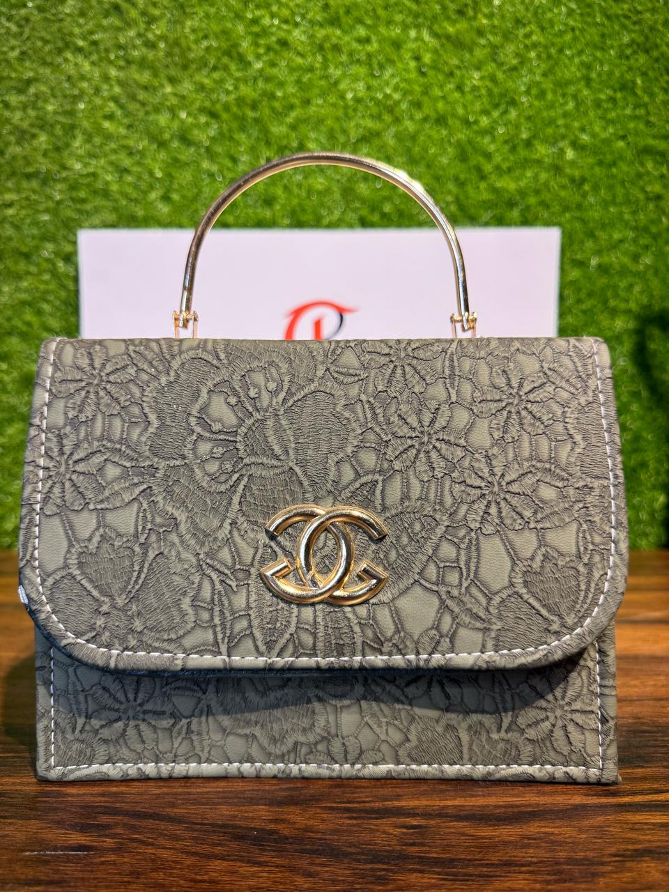 Chanel Olive Floral Embossed Handbag by JB Style