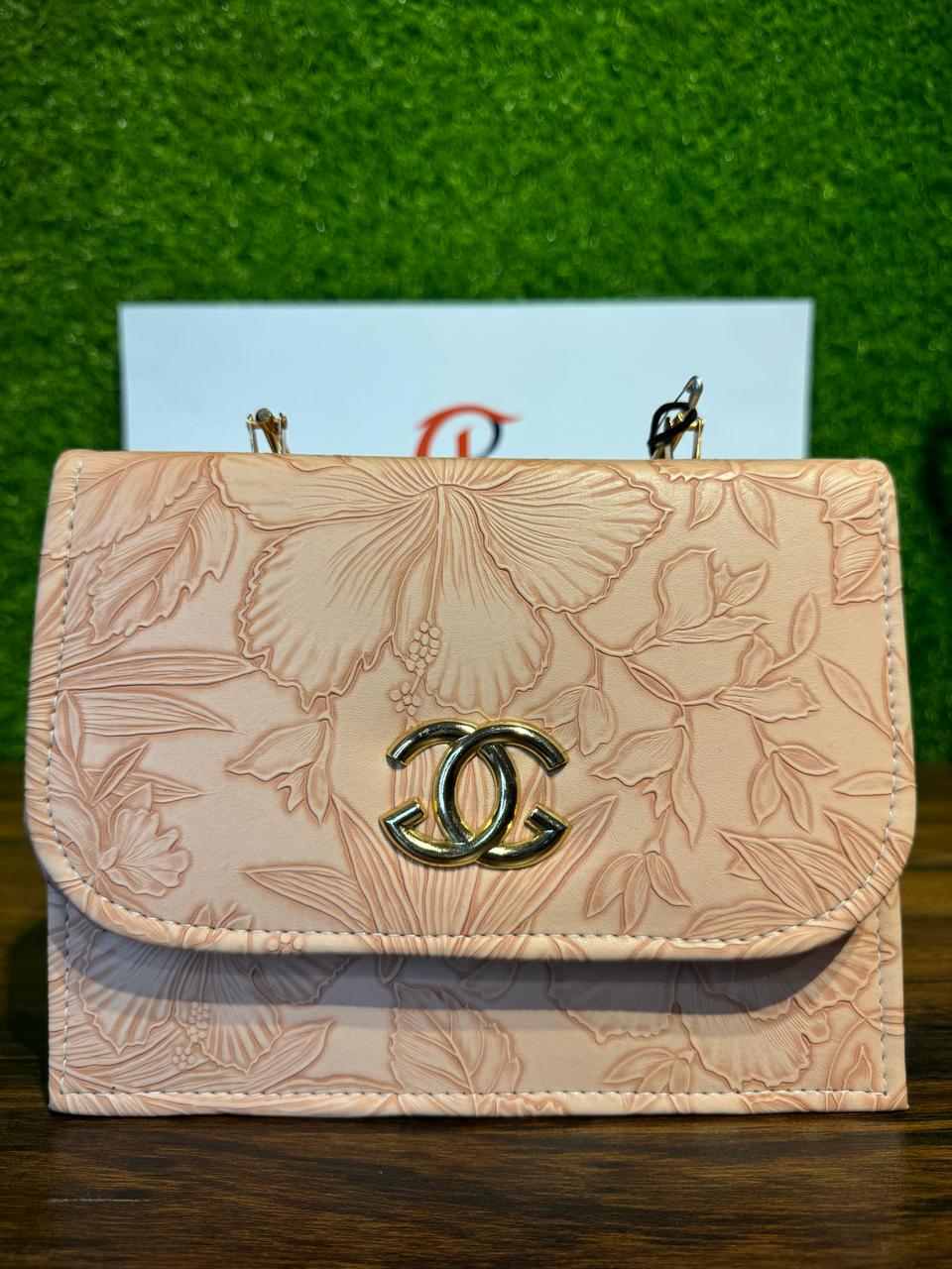 Chanel Olive Floral Embossed Handbag by JB Style