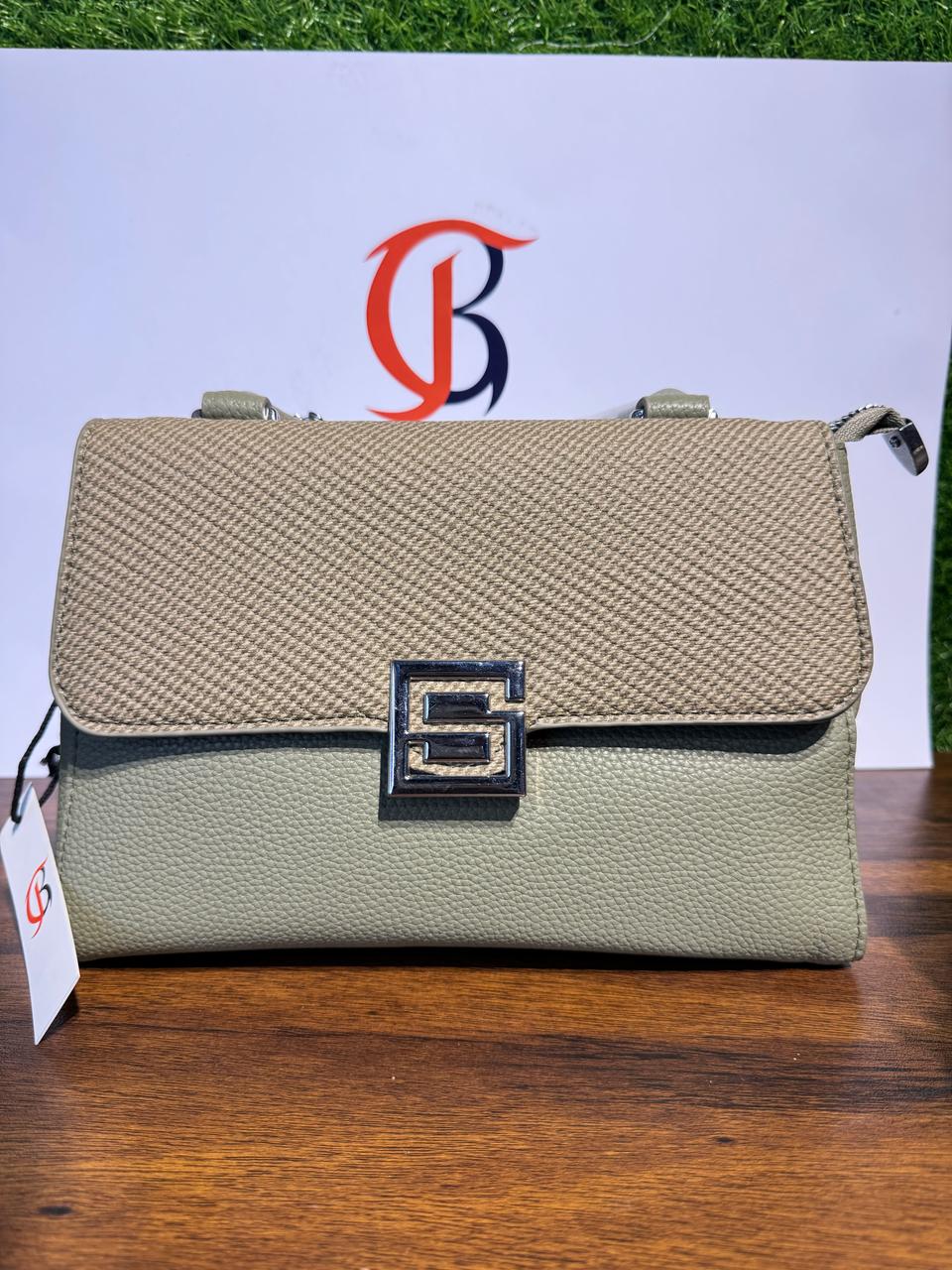 Elegant S Logo Handbag by JB Style