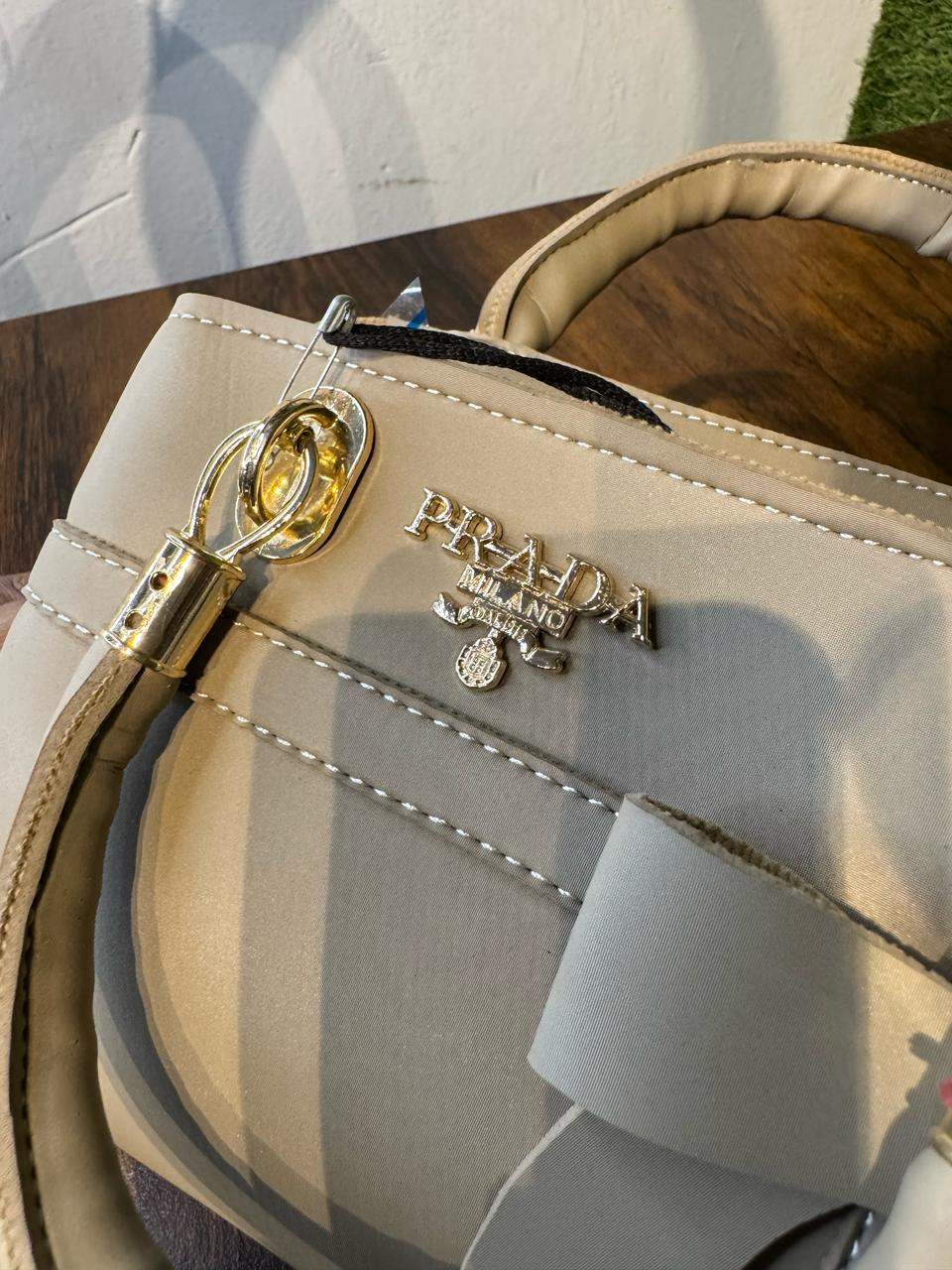 Prada Grey Elegant Handbag by JB Style