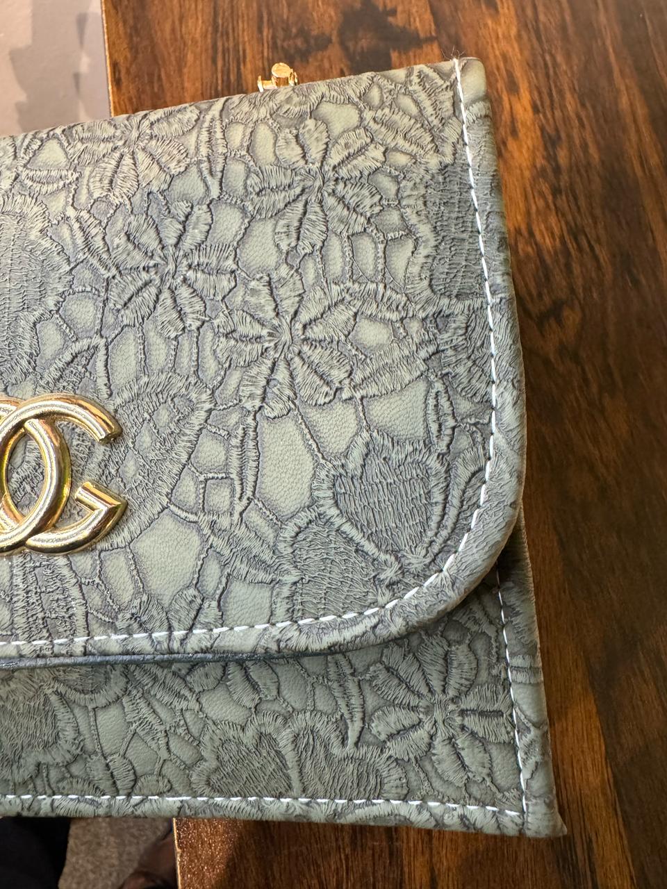 Chanel Olive Floral Embossed Handbag by JB Style