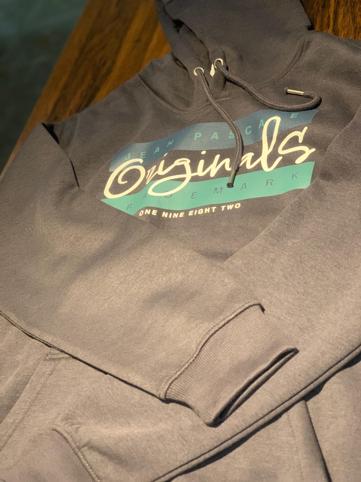 LEA PASCALE Originals Charcoal Grey Fleece Hoodie